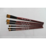 Ecset szett 6 részes, lapos, barna nyelű, méret: 2, 4, 6, 8, 10, 12