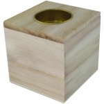 Gyertyatartó kocka alakú 8 x 8 x 8 cm