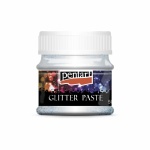 Glitterpaszta finom 50 ml ezüst