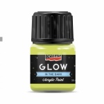 GLOW sötétben világító akrilfesték 30 ml limezöld