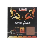 Dekorfólia bronz 14 x 14 cm, 5 db/csomag