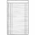 HD gumi pecsételő 7 x 11 cm - Lined page