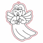 Fafigura, 5 db/csomag - angyal 134