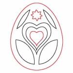 Fafigura, 5 db/csomag - tojás 244