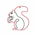 Fafigura, 5 db/csomag - mókus 282