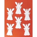 Filcfigura - Angyal glóriás (6 db/cs, átm. kb.: 6 cm)
