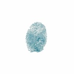 Stencil TD méret 20x15 cm/ 0,2mm -Fingerprint