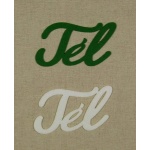 Filc felirat Tél 2 db (zöld-fehér)