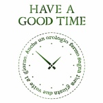Stencil G méret 21x29,7 cm - Have a good time