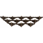 Fém dobozláb, 27x20 mm (12db/csomag)