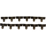 Fém dobozláb, 31x22 mm (12db/csomag)
