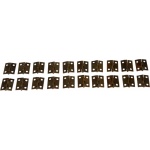 Fém zsanér bronz 18x14 mm (20 darab/csomag)