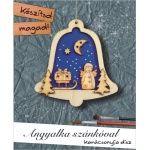 karácsonyfa díszek - Angyalka szánkóval