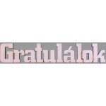 Fafelirat, 10 cm, 5 db/csomag – Gratulálok