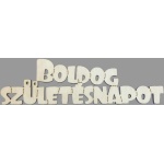Fafelirat, 10 cm, 5 db/csomag – Boldog születésnapot