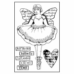 HD gumi pecsételő 7 x 11 cm - Tündér