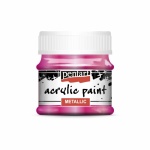 Metál akrilfesték 50 ml magenta