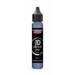 3D dekortoll csillogó 30 ml kékezüst