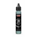 3D dekortoll csillogó 30 ml türkizezüst