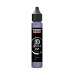 3D dekortoll csillogó 30 ml lilaezüst