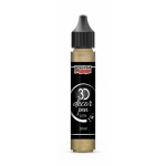 3D dekortoll csillogó 30 ml arany