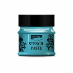 Stencilező paszta gyöngyház 50 ml türkiz