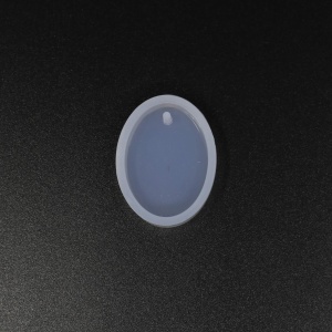 Professzionális szilikon öntőforma, átlátszó, ovális 2,2 x 2,9 x 0,8 cm 5 db/cs