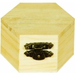 Minidoboz, hatszög 6 x 4 cm