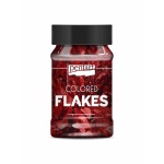 Színes fólia pehely min. 1 g, piros
