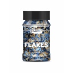 Színes fólia pehely min. 1 g, kék - arany