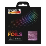 Színes fólia lap 9x9 cm 5 lap/csomag, pink
