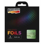 Színes fólia lap 9x9 cm 5 lap/csomag, zöld
