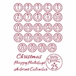 Stencil G 21x29,7 cm - Karácsonyi Patchwork advent