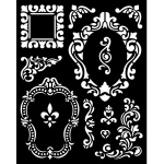 Vastag stencil 20x25 cm - Alice keretek