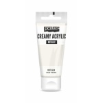 Krémes akrilfesték metál 60 ml fehérarany
