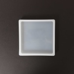 Professzionális szilikon öntőforma, átlátszó, alátét 10,5 x 10,5 x 1 cm, 5 db/c