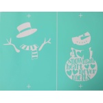 Szita-stencil 215 x 275 mm, hóember