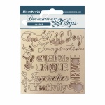 Chipboard 14x14 cm- Klimt quotes