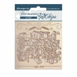 Chipboard cm 14x14 - Romantic Garden House kézírás