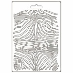 Lágy PVC nyomóforma A5 - Szavanna zebra minta