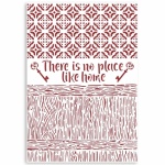 Stencil G méret cm 21x29,7 - Casa Granada There is no place like home