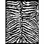 Vastag stencil cm 20X25 - Szavanna zebra minta