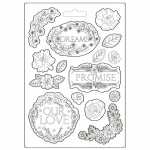 Lágy PVC öntőforma A5 - Garden of Promises álmok