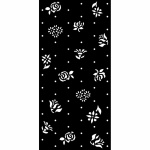 Vastag stencil cm 12X25 - Garden of Promises rózsabimbók