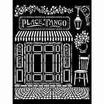 Vastag stencil cm 20X25 - Desire Place Tango