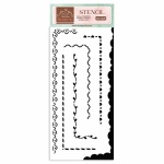 Vastag stencil cm 12X25 - Create Happiness - keretek 1