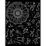 Vastag stencil 20X25 cm - Cosmos Infinity constellation