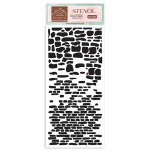 Vastag stencil cm 12X25 - Create Happiness Welcome Home bricks