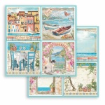 Kétoldalas papír 31,5 x 30 cm - Blue Dream 4 cards