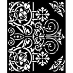 Vastag stencil cm 20X25 - Magic Forest door ornaments